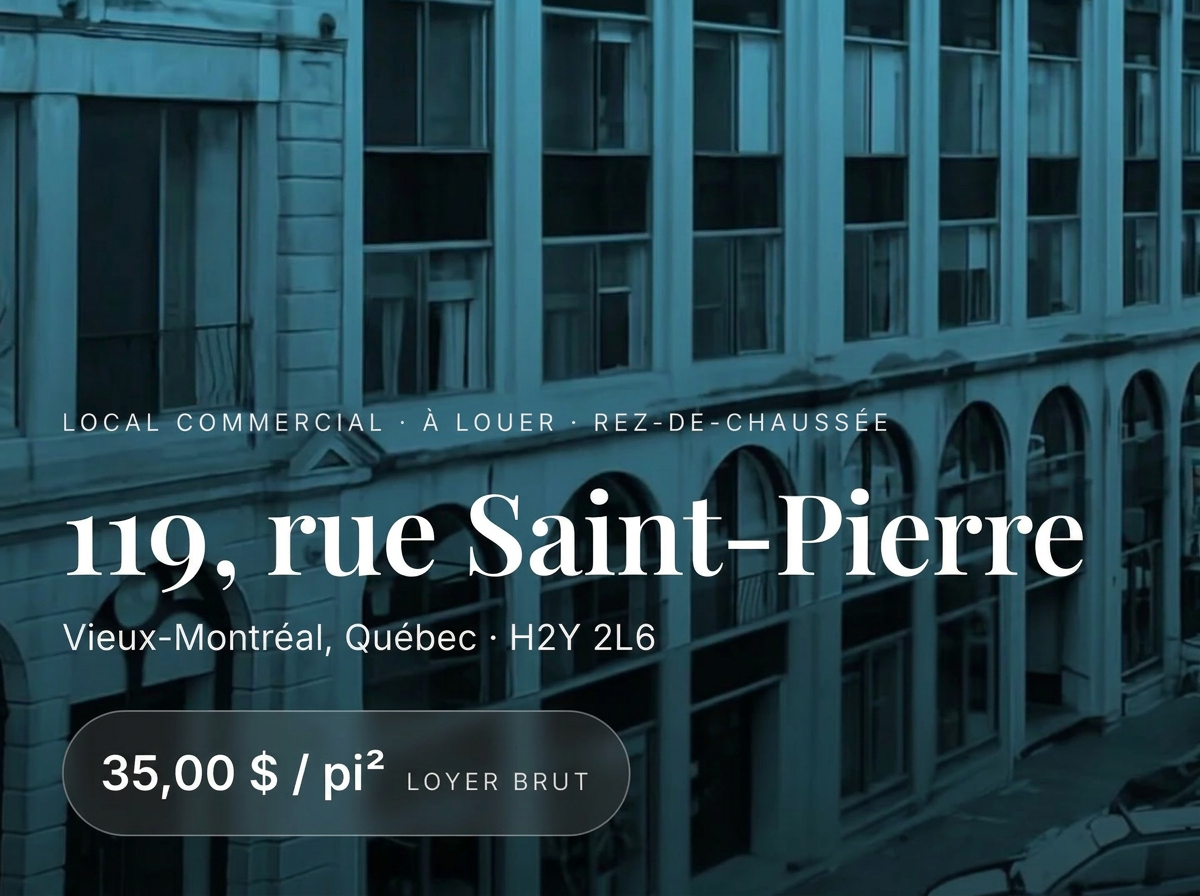 119, rue Saint-Pierre — Rez-de-chaussée